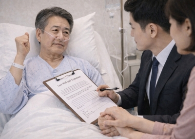 병상에서의 고개 끄덕임, 법적으로 유효한 유언일까?
