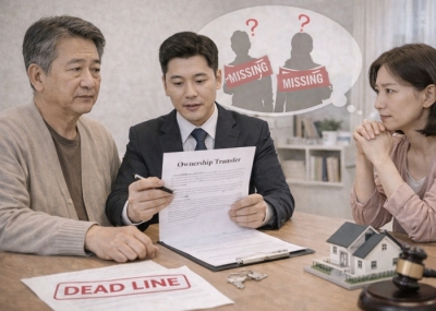 행방불명된 상속인, '실종선고'로 부동산 소유권 이전 해결하기