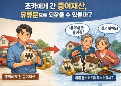 손주에게 미리 준 재산, 나중에 '유류분'으로 되찾아올 수 있을까?