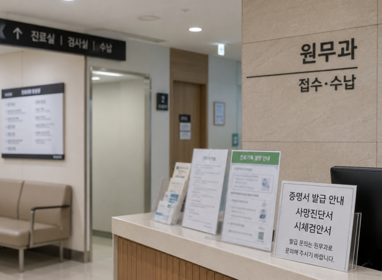 사망진단서 재발급, 어디서 받을 수 있나요?
